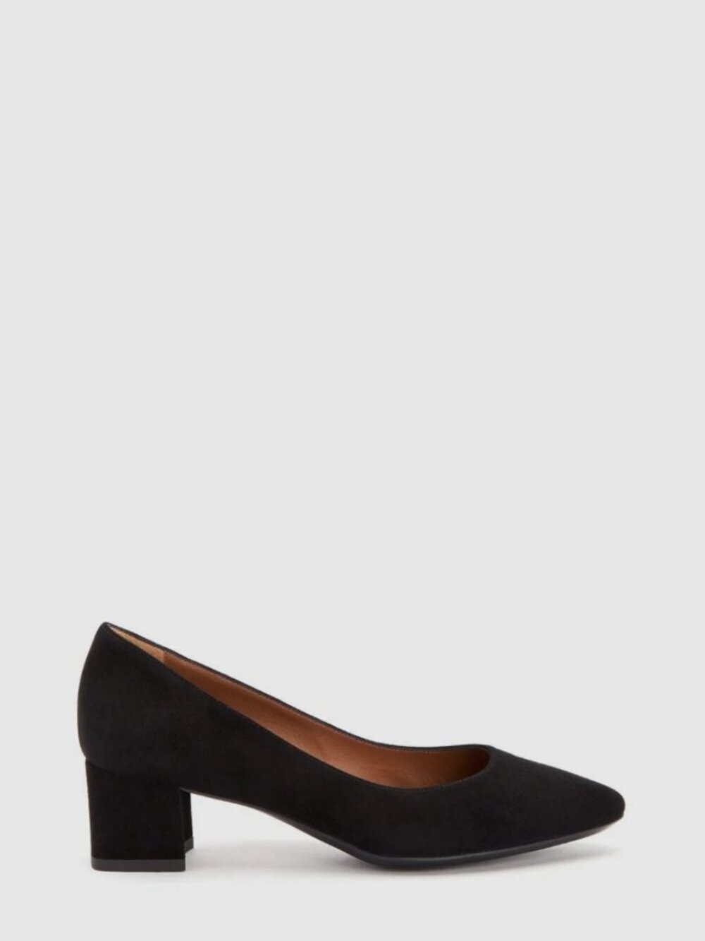 EUC Aquatalia Pasha 40mm Block Heel Pumps in Black Suede Sz 7.5 / EU 38 - Picture 3 of 13